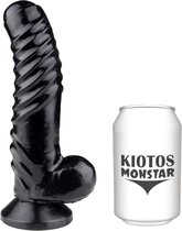 Kiotos Monstar Dildo "Yeti" 22,5 x 5 cm - zwart