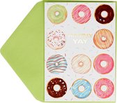 Kaart | Donuts | verjaardagskaart | kaart + enveloppe - 2 stuks