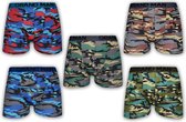 5 Pack Katoenen Boxershort Camo Print Size L