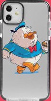 Hoesjes Atelier Zwart Frame Transparant Impact Case Dikke Donald Duck voor IPhone 11 met ScreenProtector