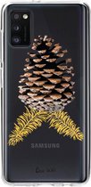 Casetastic Samsung Galaxy A41 (2020) Hoesje - Softcover Hoesje met Design - Pinecone Print