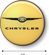 Koelkastmagneet - Magneet - Chrysler - Geel - Auto - Ideaal voor koelkast of andere metalen oppervlakken
