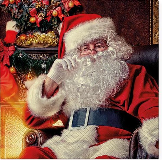 Serviettes en papier Tête à Tête Père Noël à la maison | bol.com