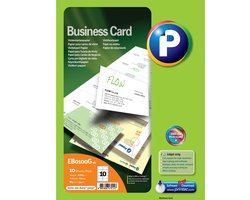 Printec Visitekaart Glossy - 10 Vel - 85x54mm - 10 Kaartjes Per A4 - 100 Kaartjes - 220 Gram Per m²