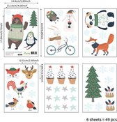 Muurstickers/Raamstickers -  Kerst/Winter Stickers  - Optie 3