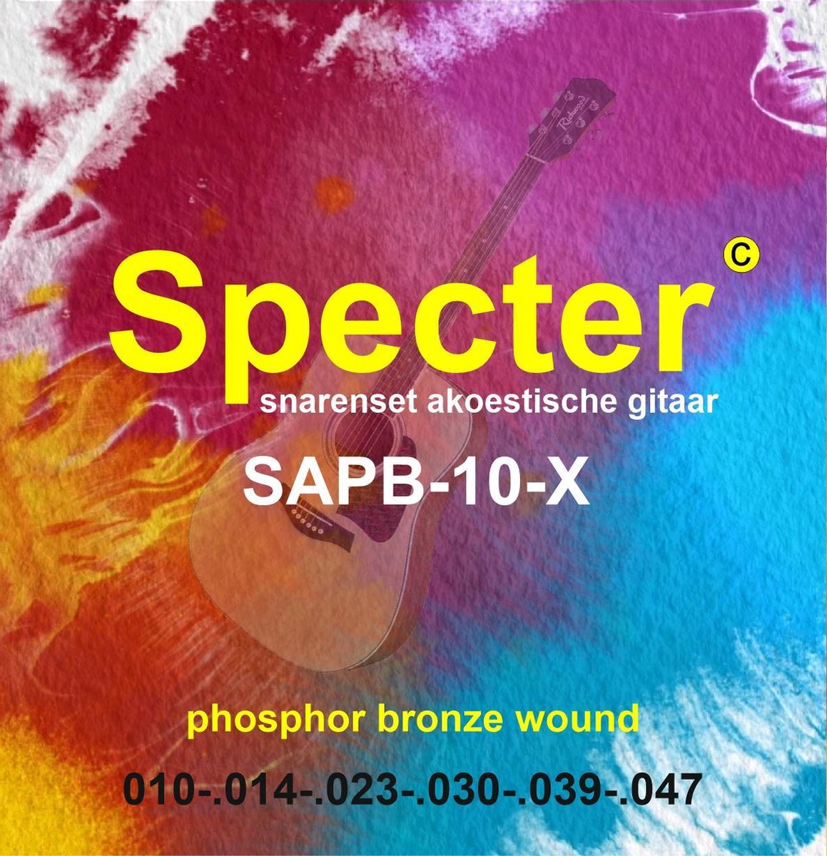Specter Strings premium professionele snaren voor de Akoestische Gitaar | Akoestische snarenset | Stalen snaren | Western gitaar