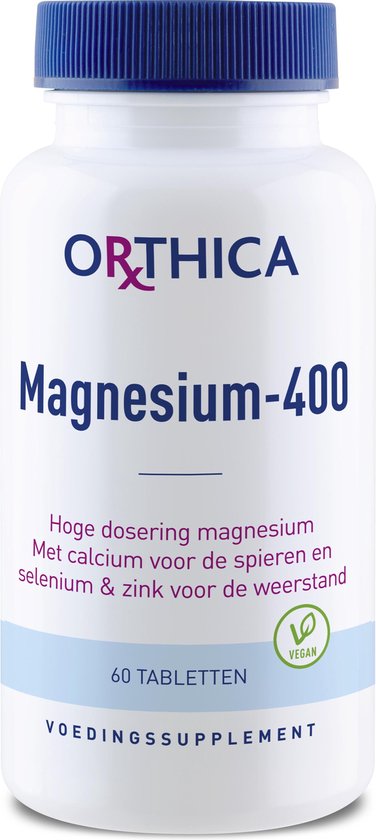 lid mooi reputatie Orthica Magnesium 400 (Voedingssupplement) - 60 tabletten | bol.com