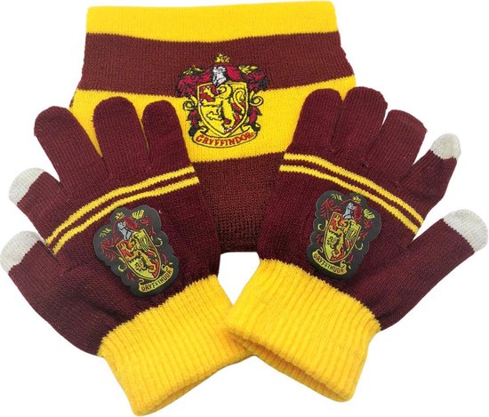Harry Potter, Poudlard, Gryffondor / Gryffondor, ensemble écharpe et gants,  2 pièces,... | bol.com