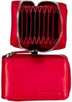 Bags And Wallets - Creditcardhouder - met metalen ritssluiting - Unisex - Old River - 999 - Rood