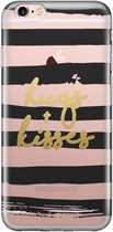 iPhone 6/6s transparant hoesje - Hugs & kisses