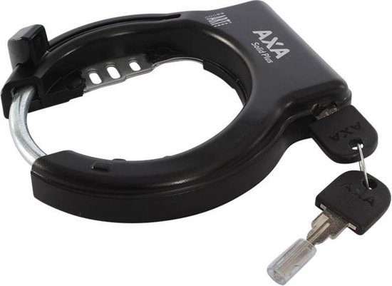 AXA Solid Plus ART2 fietsslot - 140cm insteekketting - set met opbergtas - zadeltas - Zwart van AXA — afbeelding 3