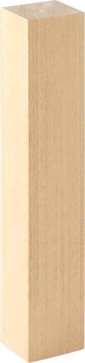 Gesneden houten vierkante staaf lindehout