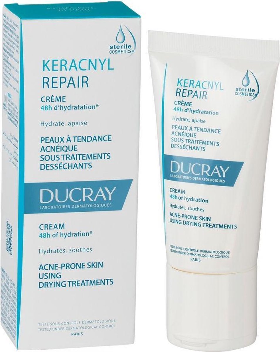 Ducray Dagcrème Keracnyl Repair Crème 48h D'Hydration