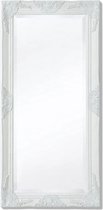 Wandspiegel 100x50 (incl LW 3d klok) - spiegel