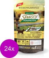 Stuzzy Dog Grain Free Monoprotein Pouch 150 g - Hondenvoer - 24 x Kip