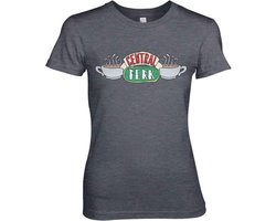 Friends Dames Tshirt -S- Central Perk Grijs