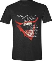 DC Comics - Joker Lips Mannen T-Shirt - Zwart - S