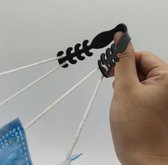 Flexibele plastic clip voor mondmasker voor gebruik met hoortoestellen