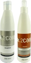 K1 2Care Color Silver Shampoo 250ml + Energy Leave In 250ml Haarverzorgingsset