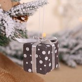Kerstboom versiering | Cadeau| Kado | Stof | 3 stuks | Grijs