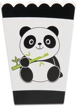 6 stuks popcorn bakjes - traktatie bakjes panda