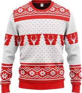 JAP Foute kersttrui - Classic One - Kerst - Dames en heren - Kerstcadeau volwassenen - XXL - Wit Rood