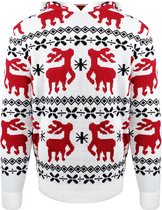 JAP Foute kersttrui met capuchon - Hipster rendier met motieven - Kerst - Dames en heren - Kerstcadeau - XXL