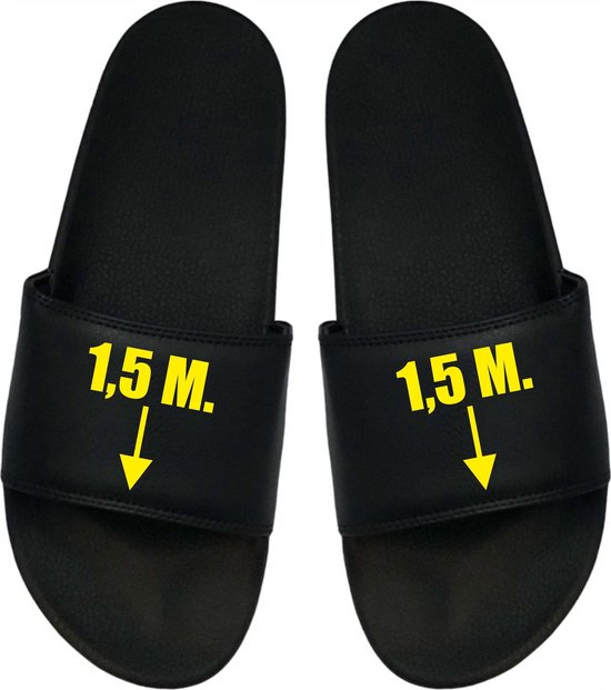 Cadeau Sint - Cadeau Kerst - Cadeau - Cadeau Badslippers - Badslippers - 1,5 Meter Corona Badslippers 44