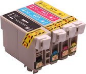 Print-Equipment Inkt cartridges / Alternatief voordeel pakket Epson 34XL T3471, T3472, T3473, T3474 zwart, rood, geel, blauw | WorkForce Pro WF-3720 DWF