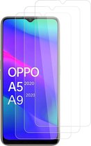 Oppo A5 2020 / Oppo A9 Screenprotector Glas - 3x Tempered Glass Screen Protector