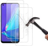 Oppo A92 / Oppo A72 / Oppo A52 Screenprotector Glas - 3x Tempered Glass Screen Protector