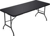 Casabella - Tuintafel - Klaptafel - Opvouwbaar - Camping Tafel - Groot - Zwart