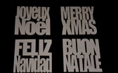 ONDERZETTERS | MERRY X-MAS | KARTON | 10CM