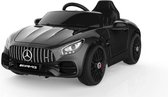 Kindervoertuig - elektrische auto - Kinderauto - Accuauto "Mercedes AMG GT" - licentie - 12V, 2 motoren - 2,4 Ghz, MP3, lederen stoel + EVA