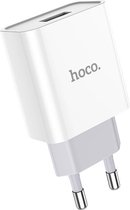 HOCO C81A Asombroso - USB Oplader - EU Plug - Universele 10,5W Lader - Wit