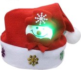 LED Kerstmuts - Sneeuwpop - Kids