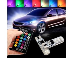 LED - Auto - Verlichting - T10 - RGB - Set