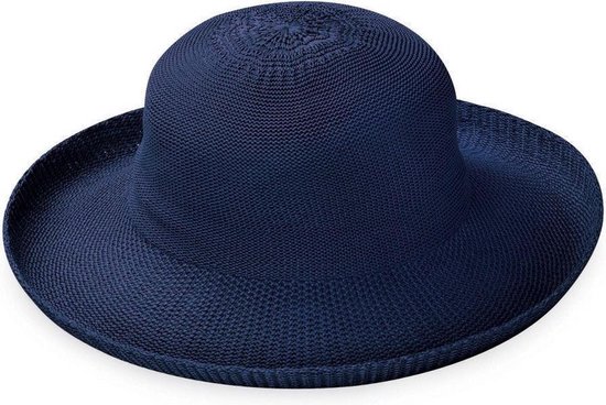 Chapeau de soleil femme Breton ajustable - Protection UV UPF50 + - Taille: 58cm - Couleur: Marine