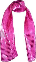 Pailletten sjaal - Pink - Disco - Glitter