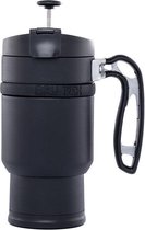 Planetary Design USA Double Shot - French press – Zwart - French press koffiemaker – cafetière – RVS – dubbelwandig - extra lang warm
