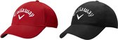 Callaway baseballcaps, Kleuren rood en zwart (2 stuks)