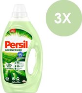 Persil - Vloeibaar Wasmiddel - Green Power - 3 x 1,25L (75 wasbeurten)