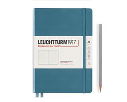 Leuchtturm1917 A5 Medium Notitieboek dotted Stone Blue - Notebook - 4004117587405