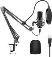 Neewer USB Microfoon voor PC - Studio microfoon - Microfoon Arm - Gaming Microfoon - Plug & Play
