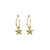 starfish hoops - goud