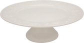 Bordallo Pinheiro Snow Flakes Taartplateau - Kerst - Wit - Aardewerk - Ø 33,5 cm