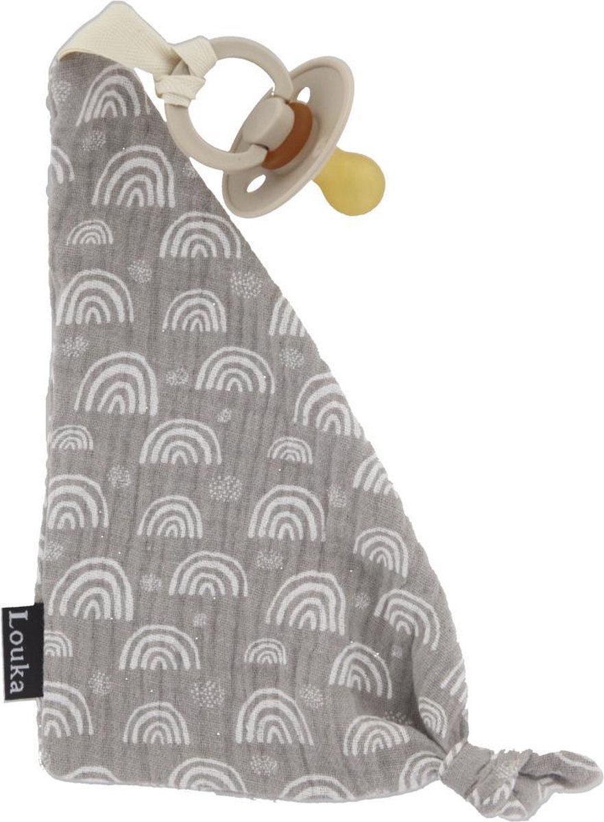 Goedkoopste Louka Speendoekje driehoek regenboog bruin