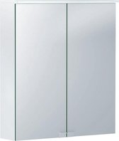 Geberit Option spiegelkast met verlichting 2 deuren 60x67,5 cm, wit