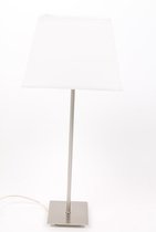 Tafellamp- wit- vierkant- lamp met kap- H 55 cm