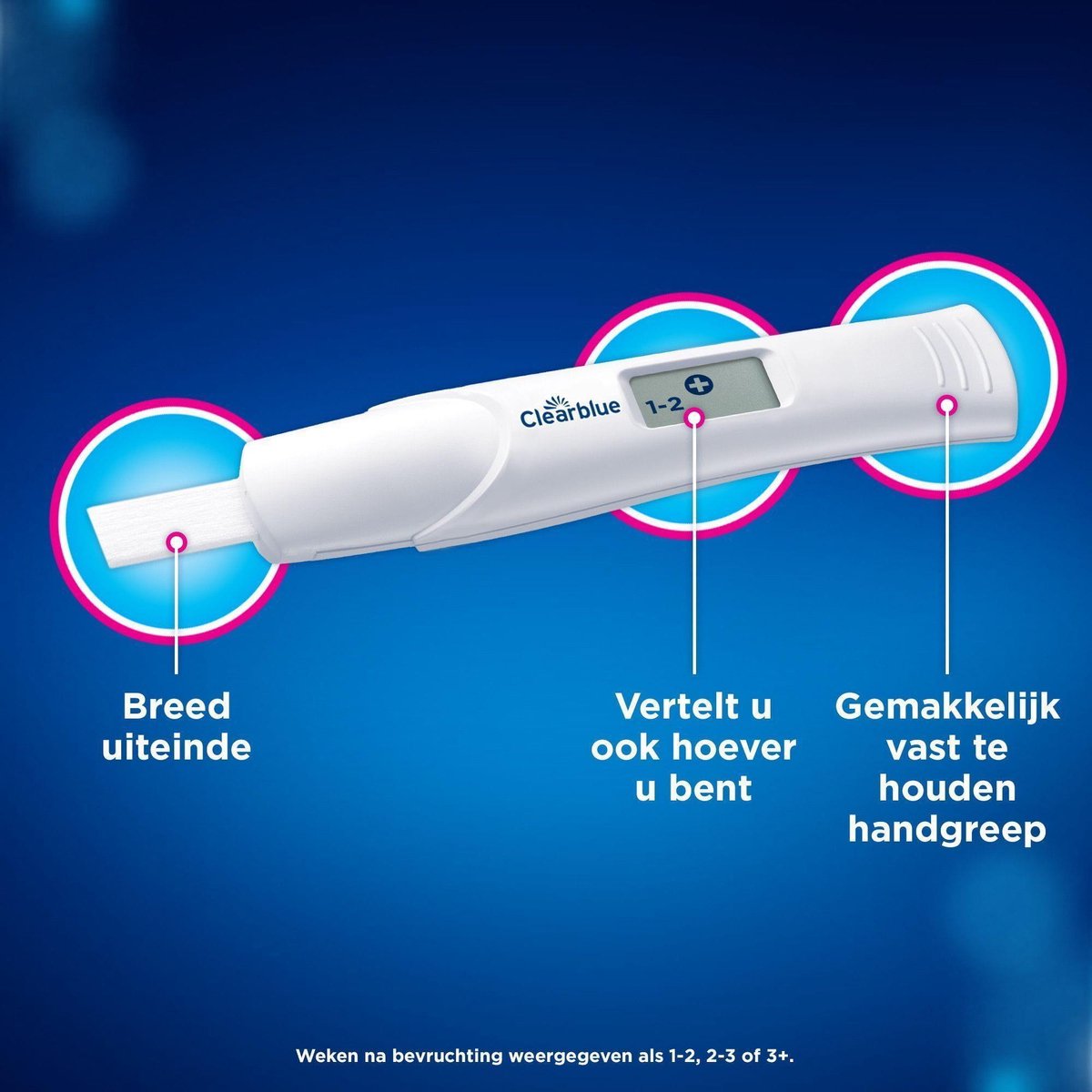 Clearblue Zwangerschapstest Met Wekenindicator: Stelt Het Aantal Weken Vast, 1 Digitale Test – foto 2